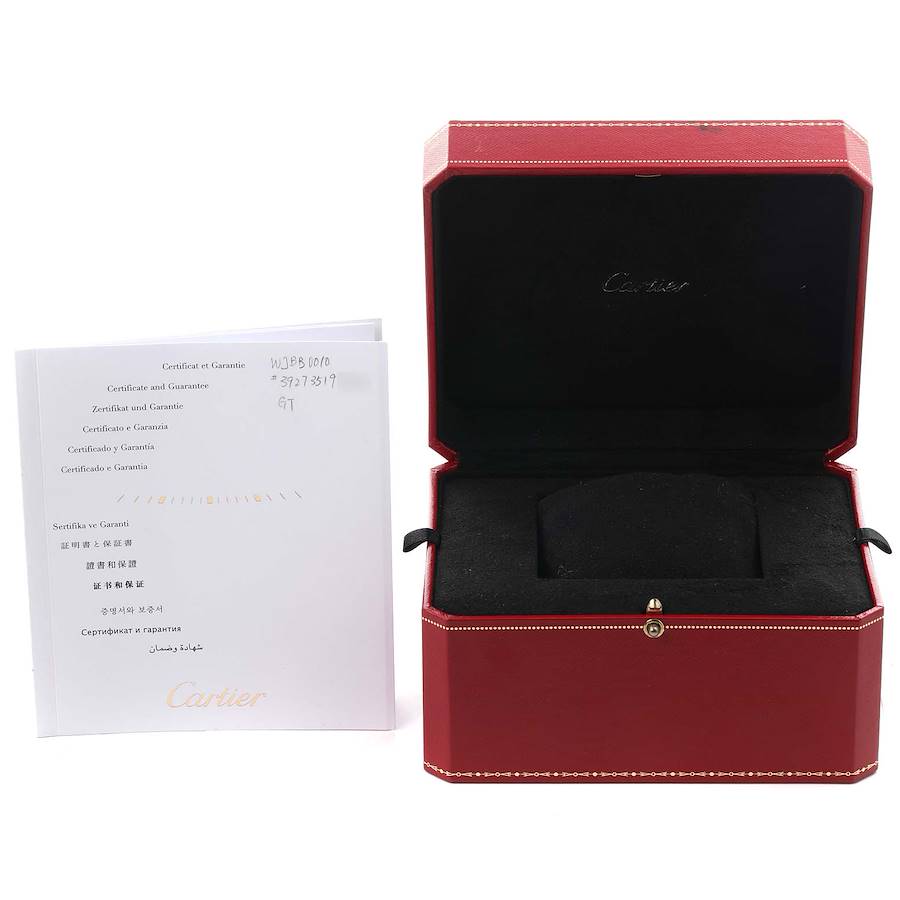Cartier Ballon Bleu 36 Rose Gold Diamond Ladies Watch WJBB0010