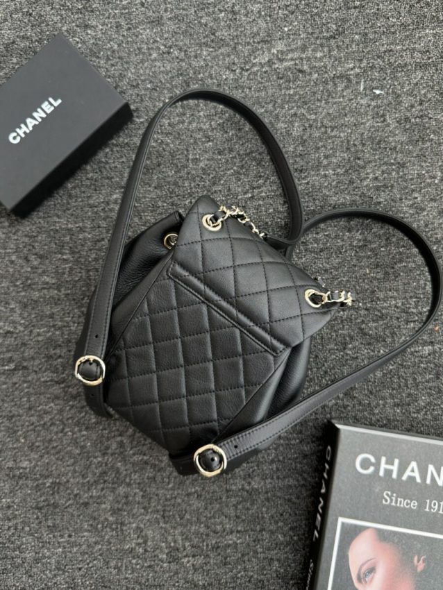 CHANEL 23C Backpack Small Black