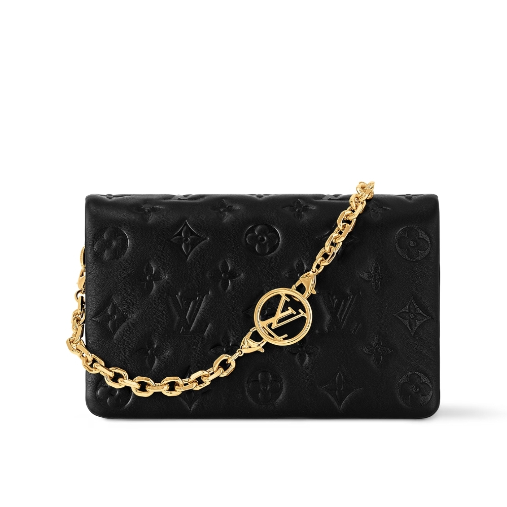 Louis Vuitton Pochette Coussin Black 20Cm M82116