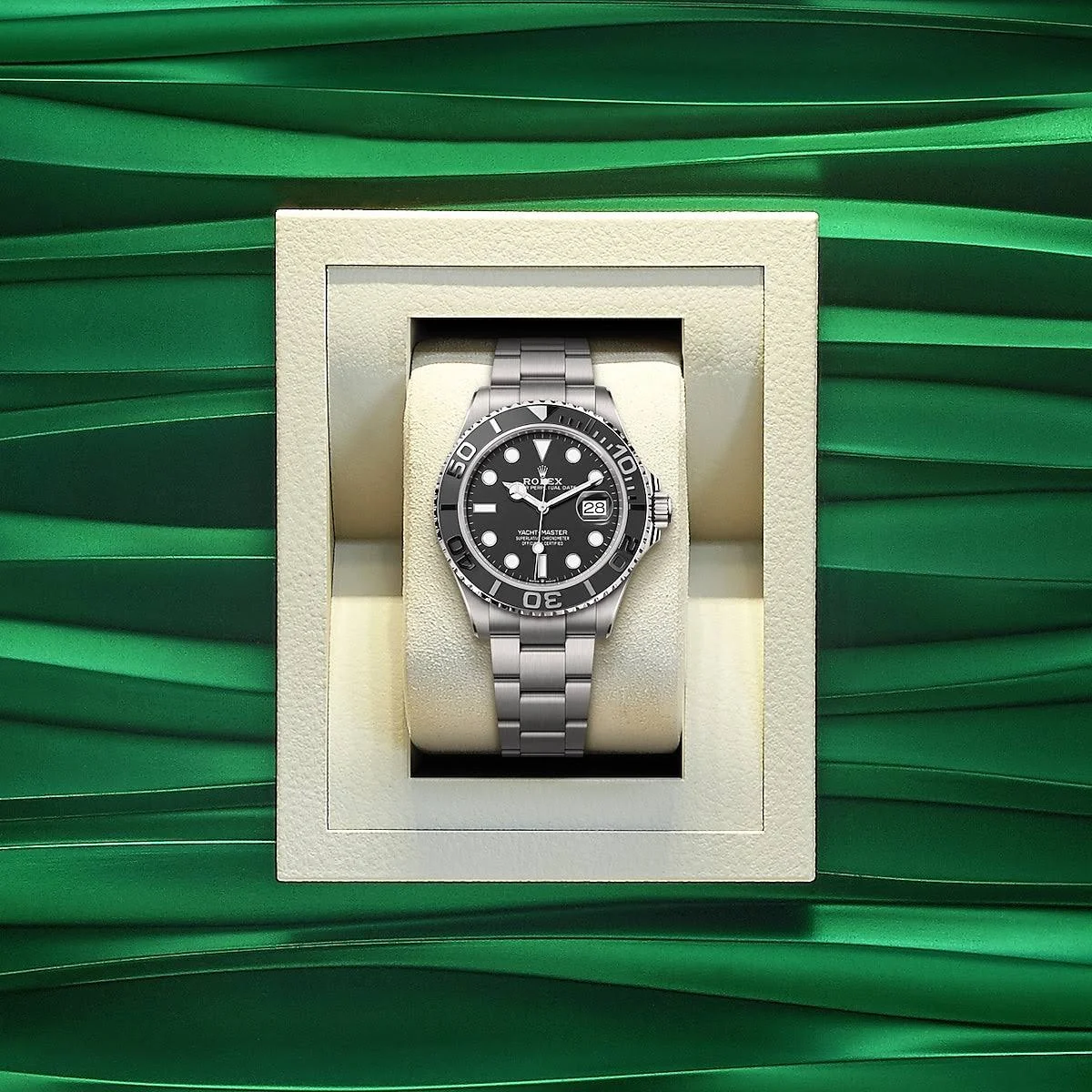 2023 Newest Rolex Yacht-Master 42 Black Dial RLX Titanium Men's Watch 226627-0001