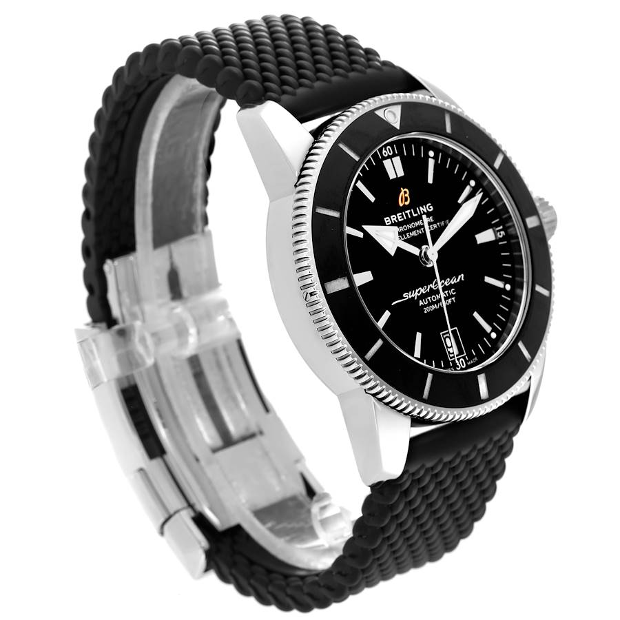 Breitling SuperOcean Heritage II 42 Black Dial Steel Mens Watch AB2010
