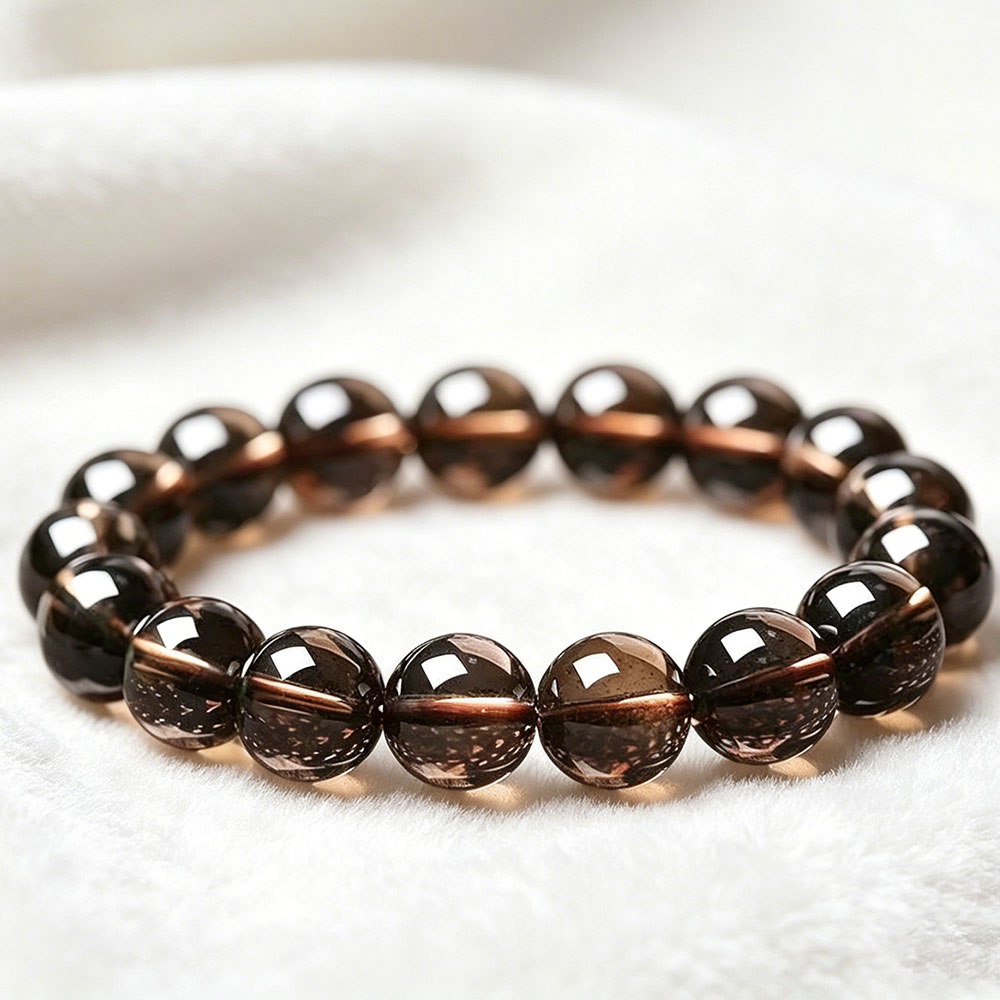 GemVibra Talismanic Smoky Quartz Grounding Bracelet