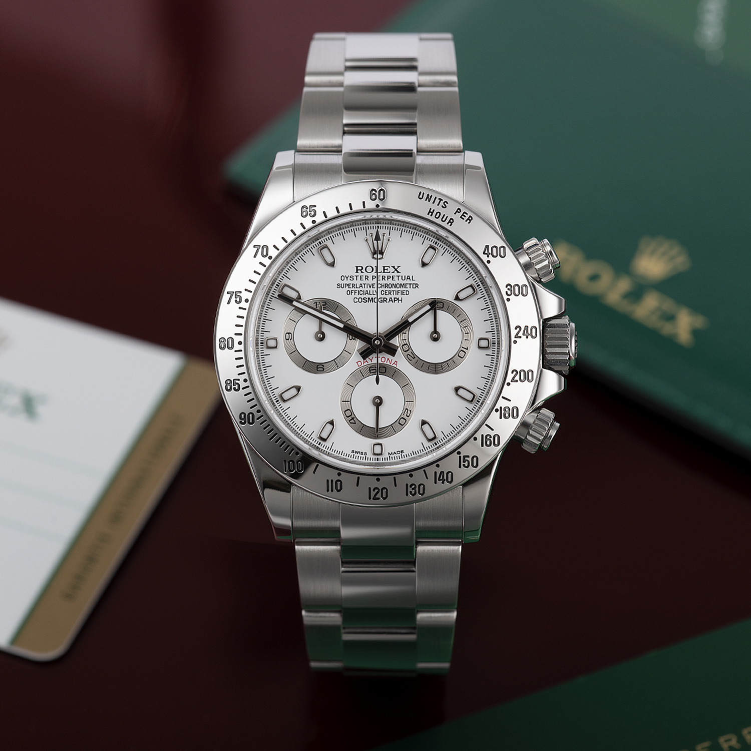 ​Rollie-The Crown Daytona Stainless Steel 40mm APH Dial 116520 Brand New