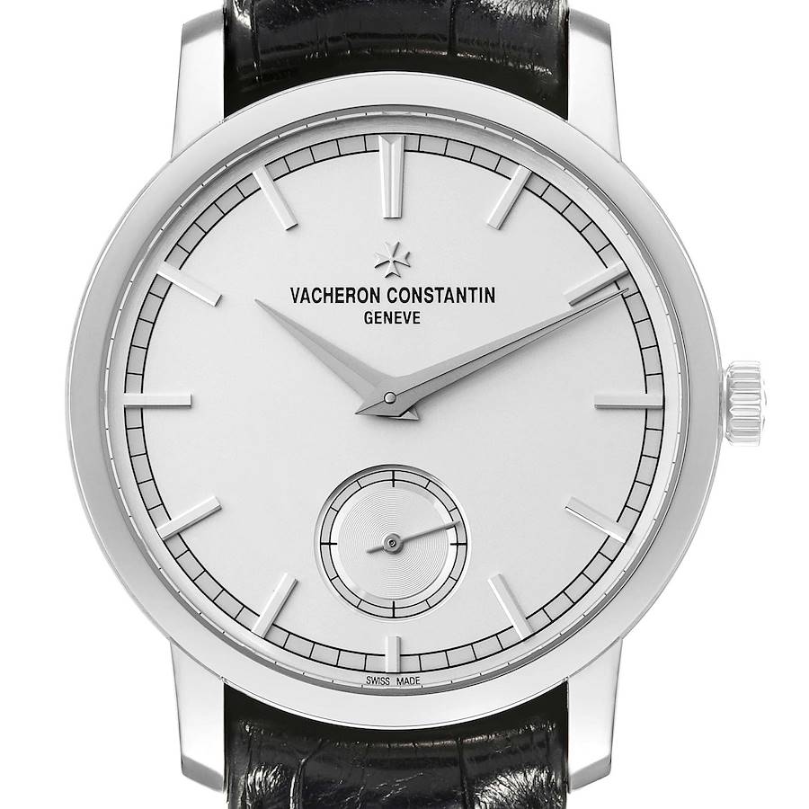 Vacheron Constantin Traditionnelle Silver Dial White Gold Mens Watch 82172