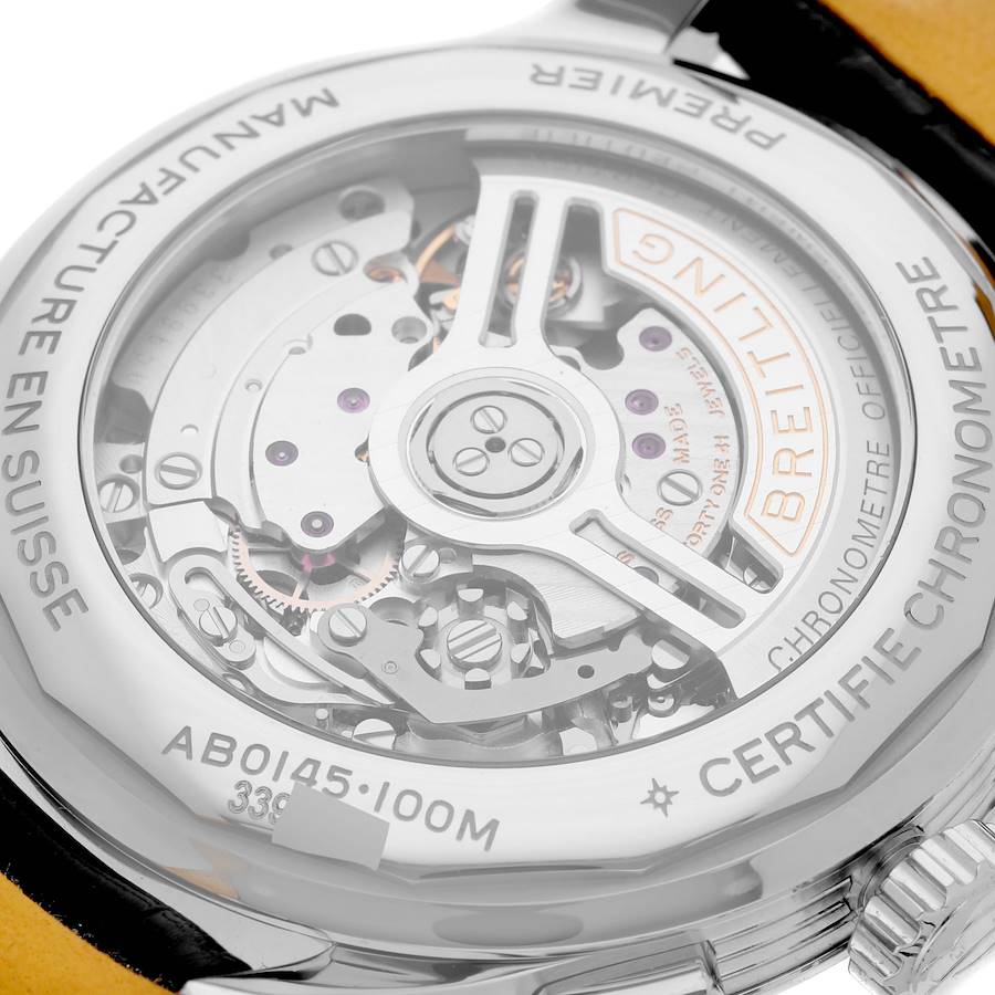 Breitling Premier B01 Chronograph 42 Steel Mens Watch AB0145