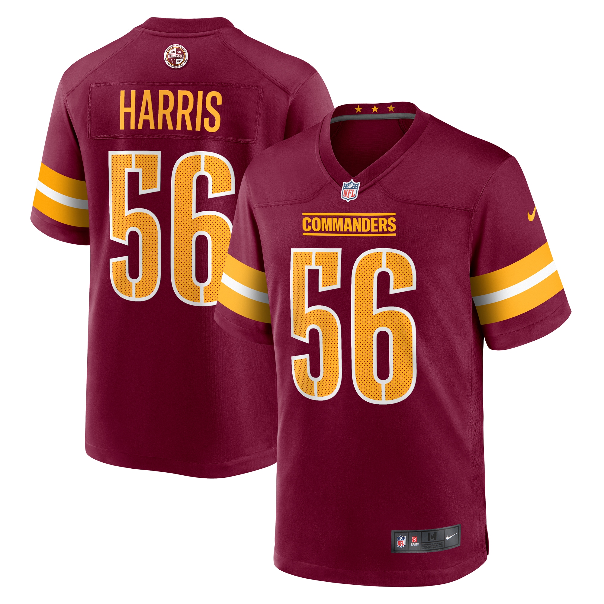 Jalen Harris Washington Commanders Nike  Game Jersey -  Burgundy