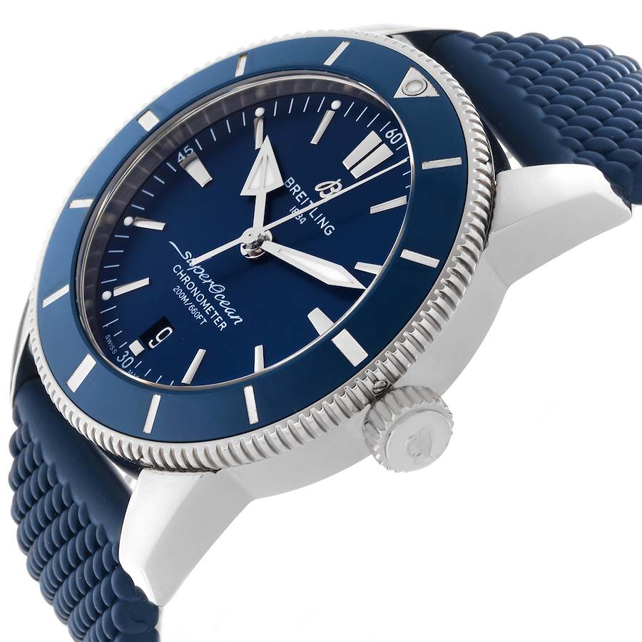 Breitling Superocean Heritage B20 44 Blue Dial Bezel Mens Watch AB2030