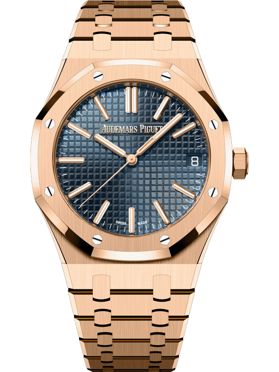 ROYAL OAK Pink Gold &ldquo;Bleu nuit nuage 50&rdquo; Dial 41mm