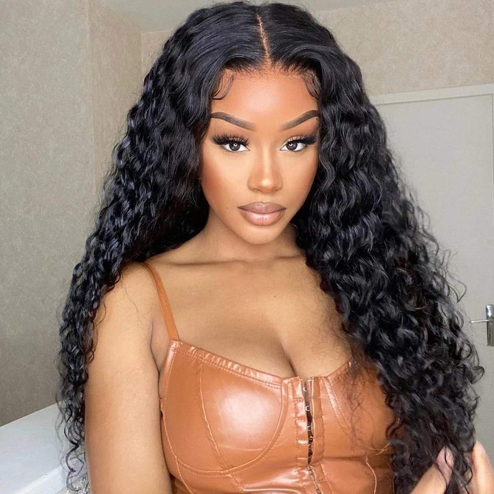Megalook Bogo Free 4x4 Lace Closure Jerry Curly Transparent Lace Front Wigs