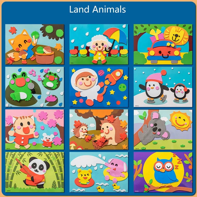 🔥LAST DAY 49% OFF-Cartoon EVA Sticker Toys - BUY 2 FREE SHIPPING