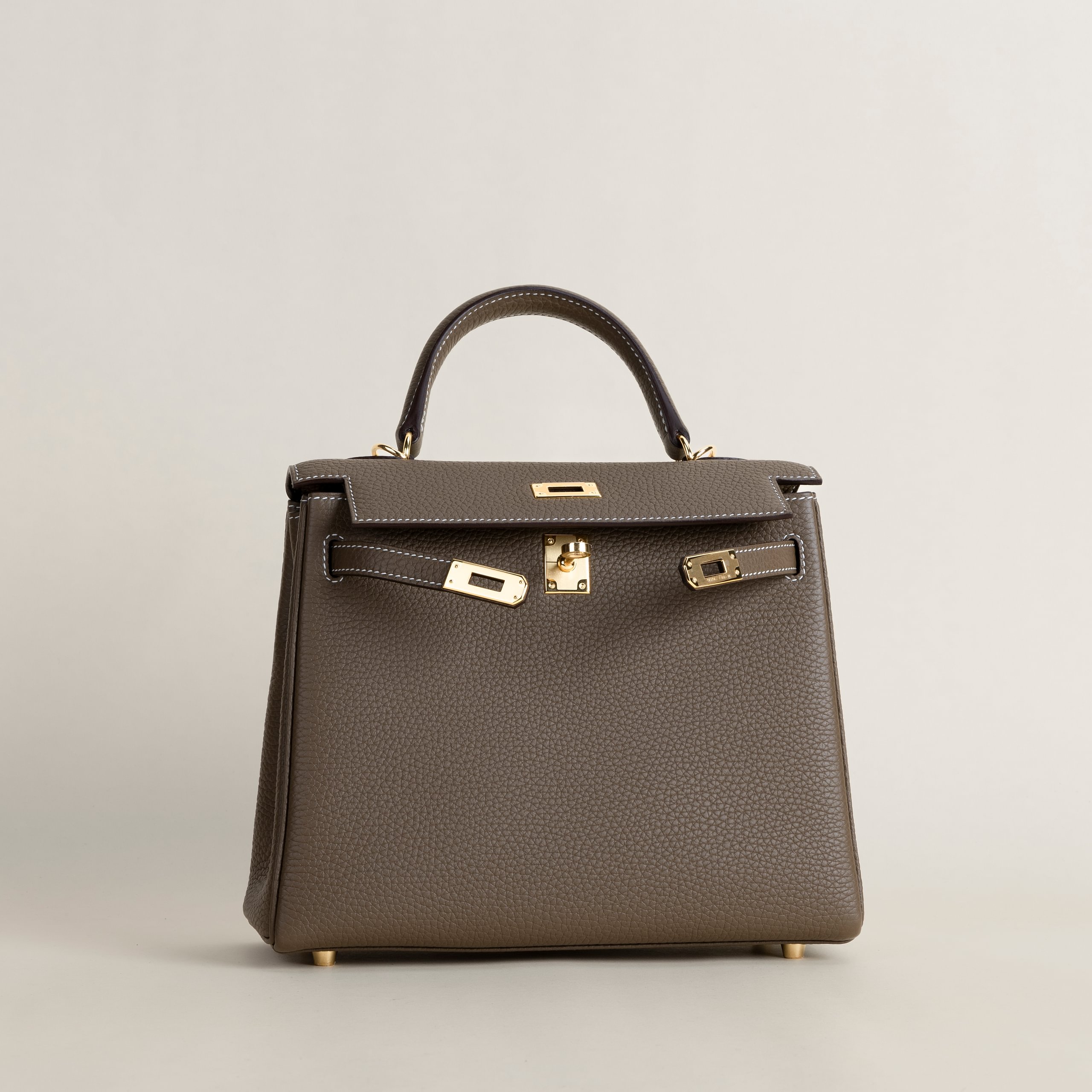 Kelly 25 clemence etoupe GHW