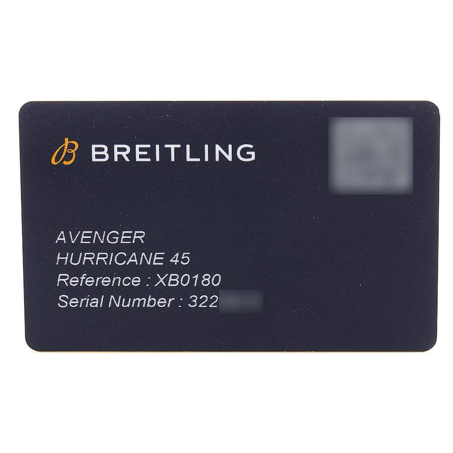 Breitling Avenger Hurricane 12H 45mm Mens Watch XB0180