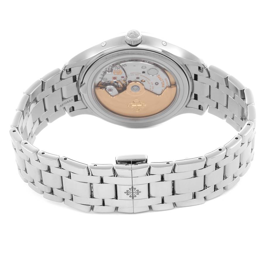 Patek Philippe Complications Annual Calendar Moonphase Steel Mens Watch 4947