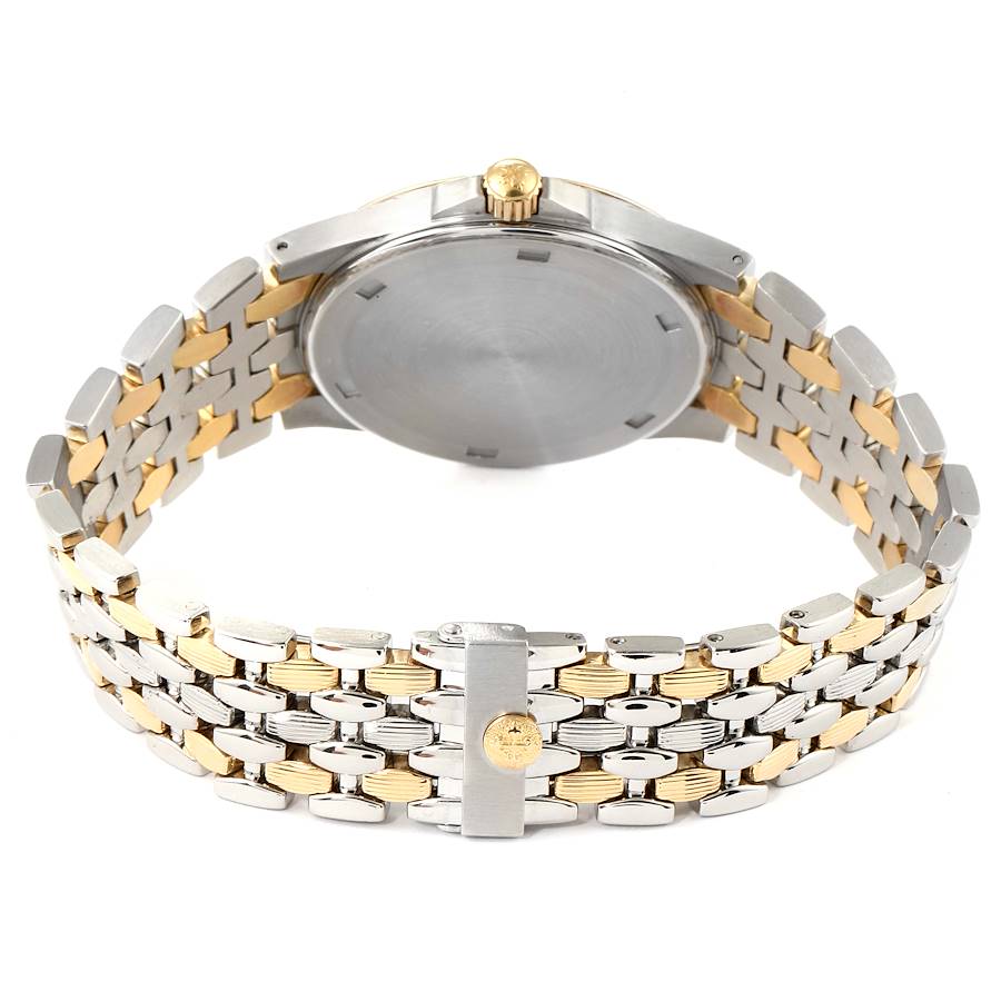 Patek Philippe Neptune Silver Dial Steel 18k Yellow Gold Mens Watch 5080