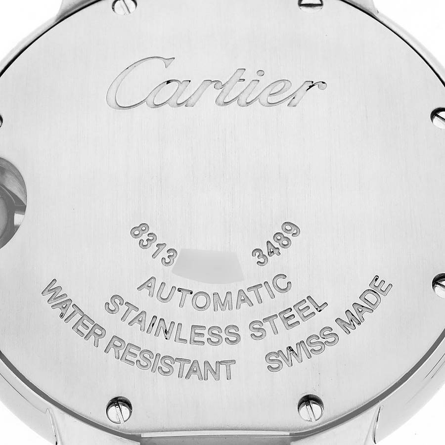 Cartier Ballon Bleu 33 Midsize Steel Pink Dial Ladies Watch W6920100