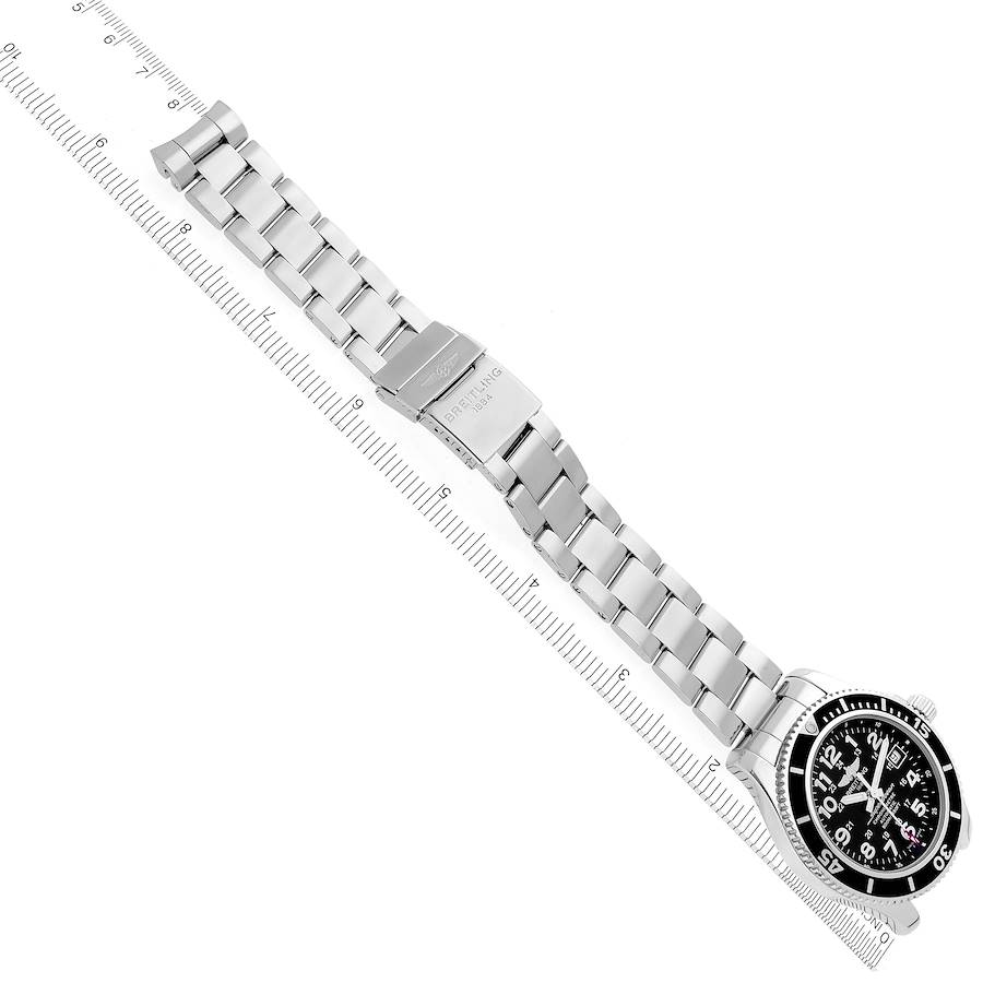 Breitling Superocean II Black Dial Steel Mens Watch A17365