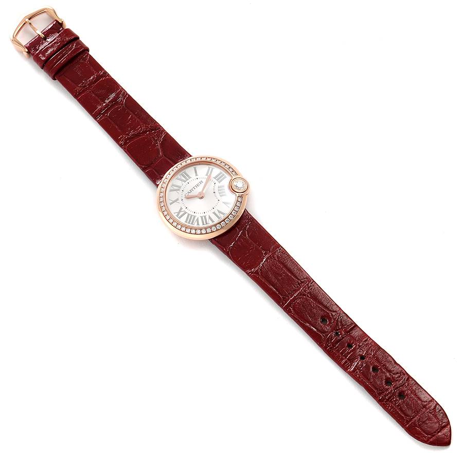 Cartier Ballon Blanc Rose Gold Diamond Ladies Watch WJBL0005