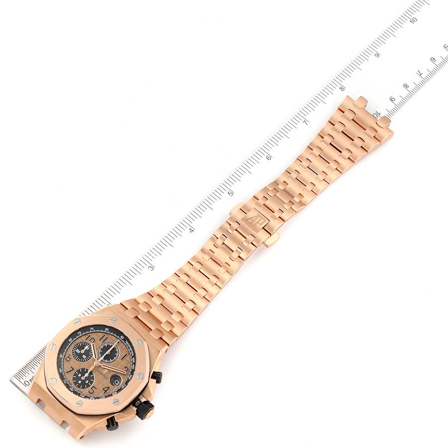 Audemars Piguet Royal Oak Offshore Rose Gold Chronograph Mens Watch 26470OR