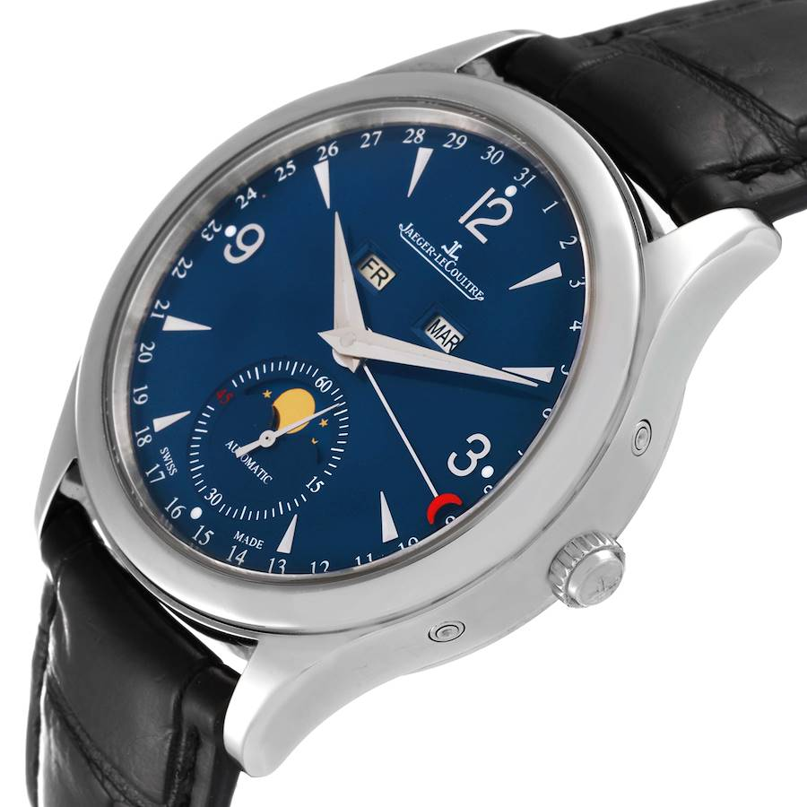 Jaeger LeCoultre Master Calendar Limited Edition Steel Mens Watch 176.8.12.S
