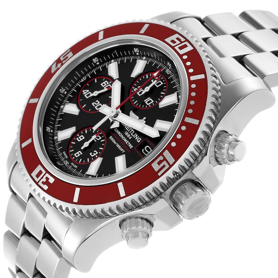 Breitling Aeromarine SuperOcean II Red Bezel Limited Edition Mens Watch A13341