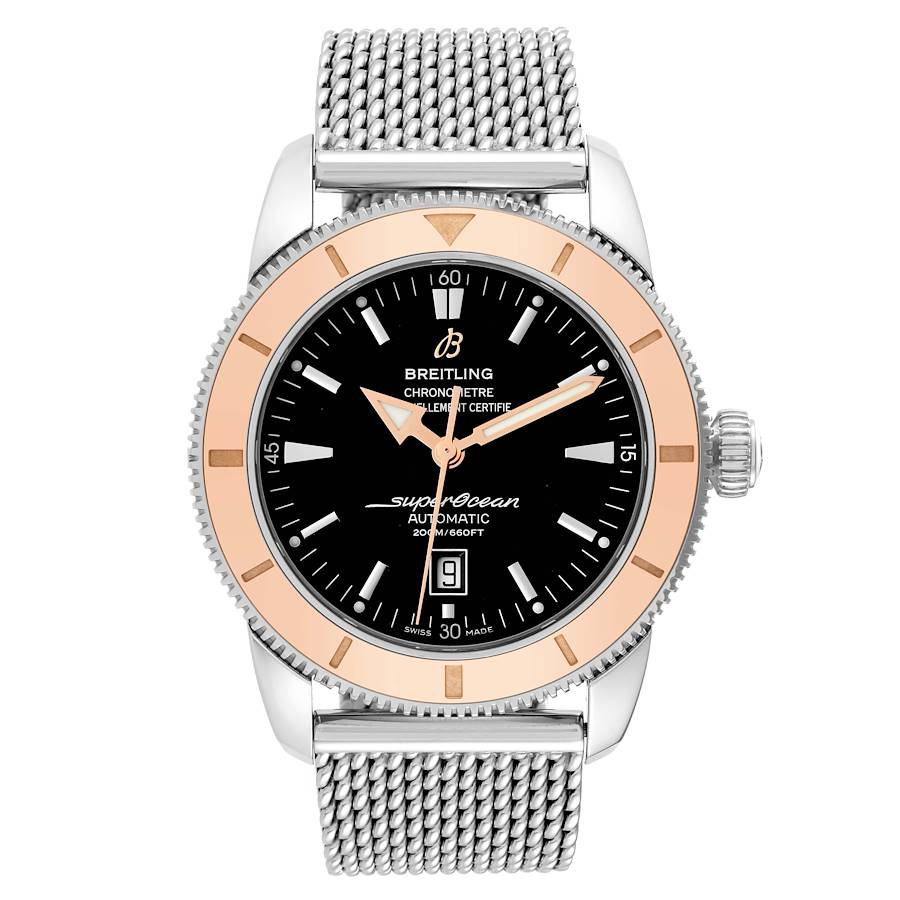 Breitling Superocean Heritage 46mm Steel Rose Gold Mens Watch U17320
