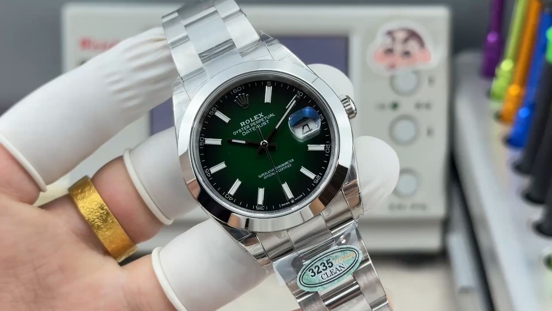 1:1 Rolex Datejust 126300 0025 41 Green Ombre Replica