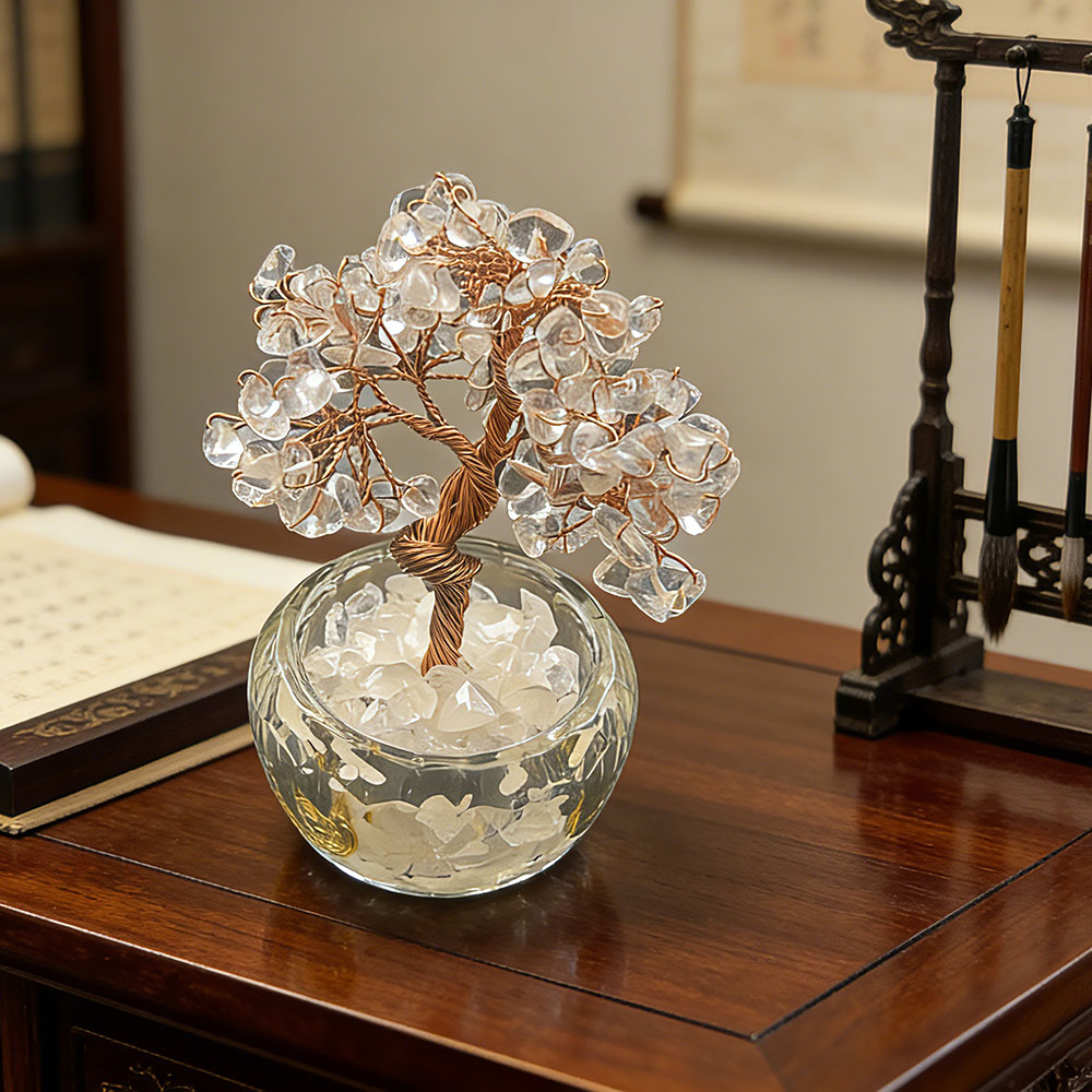 Clear Quartz Tree of Life: Amplify Energy, Purify Space & Manifest Abundance