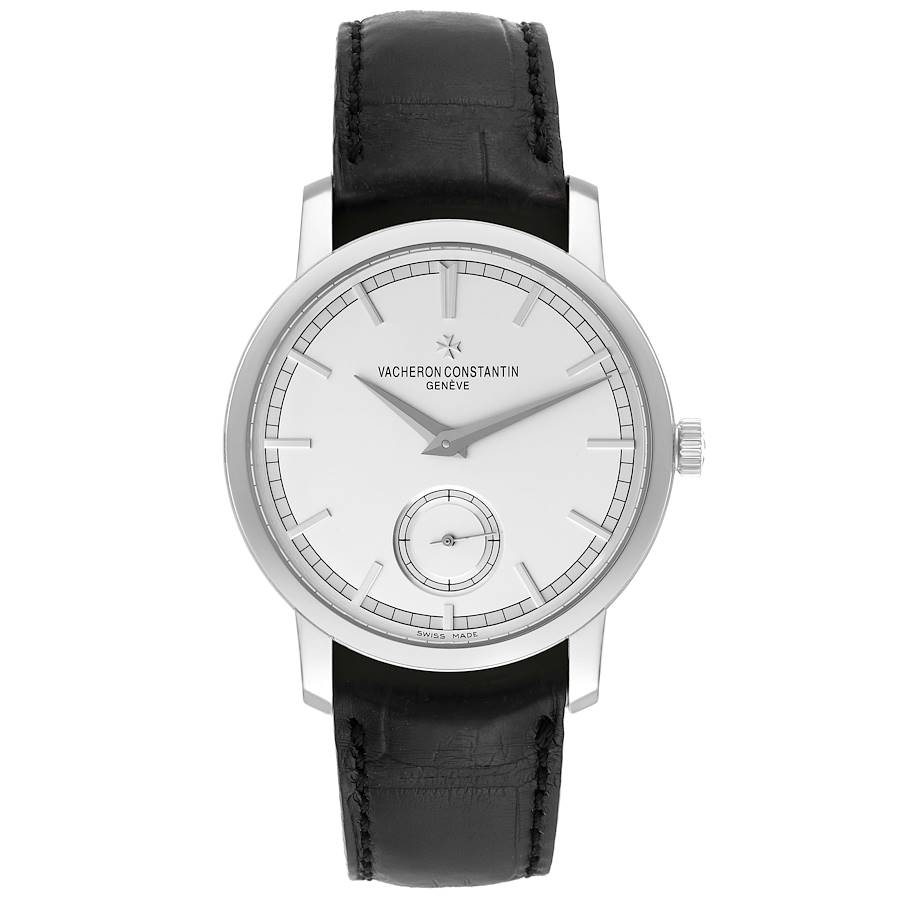 Vacheron Constantin Traditionnelle Silver Dial White Gold Mens Watch 82172
