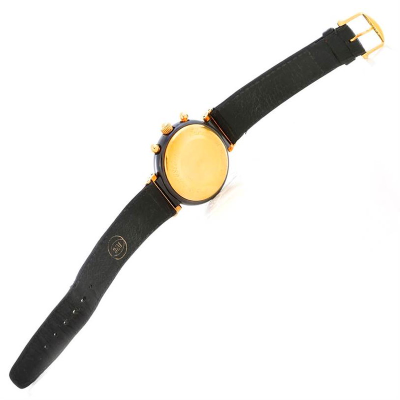 IWC Da Vinci 18K Yellow Gold Ceramic Perpetual Calendar Moonphase Watch 3755