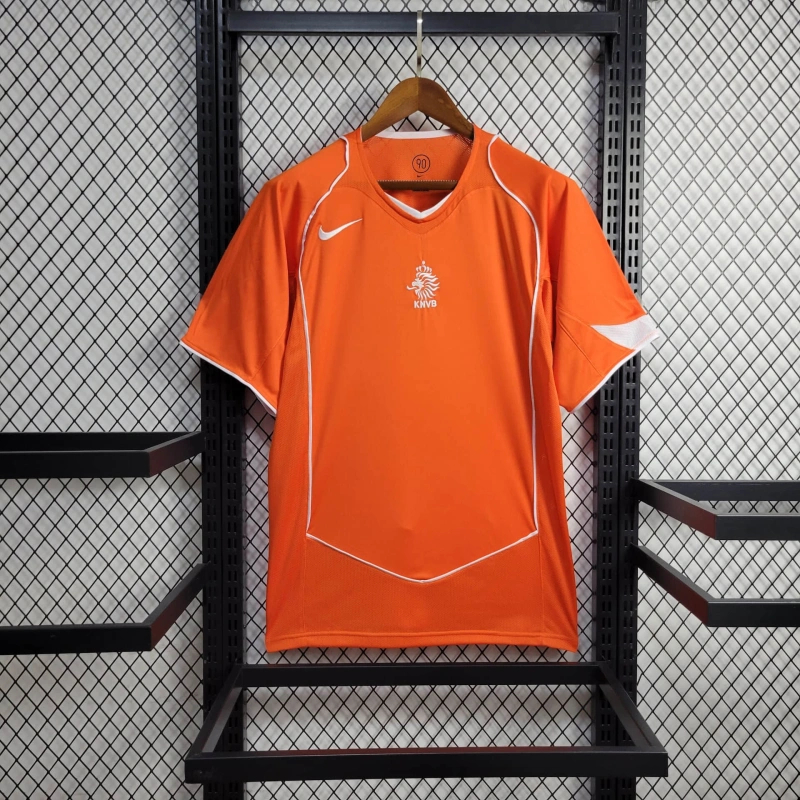Retro Netherlands 2004 Home Stadium Jersey