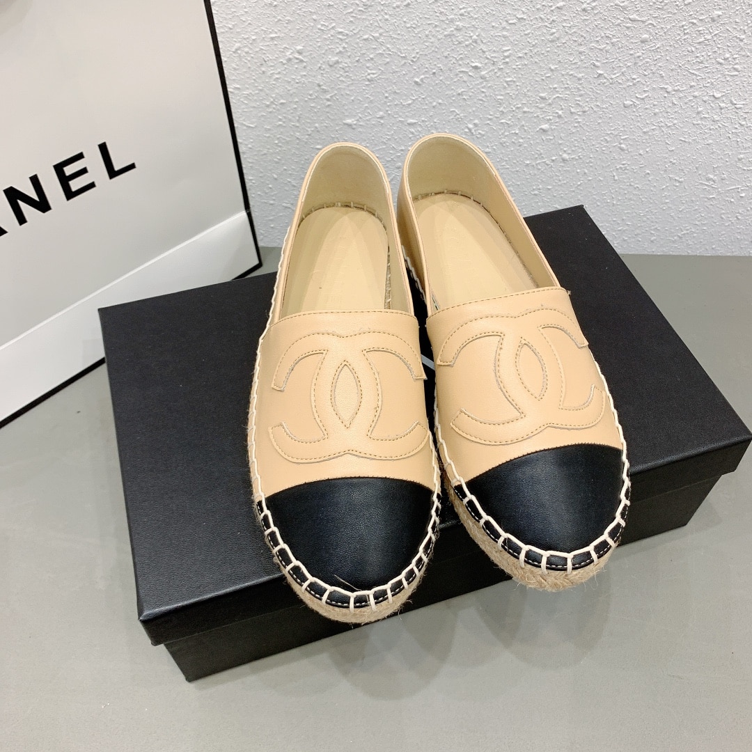 Chanel Espadrilles Beige Black G29762 X01000 C0204