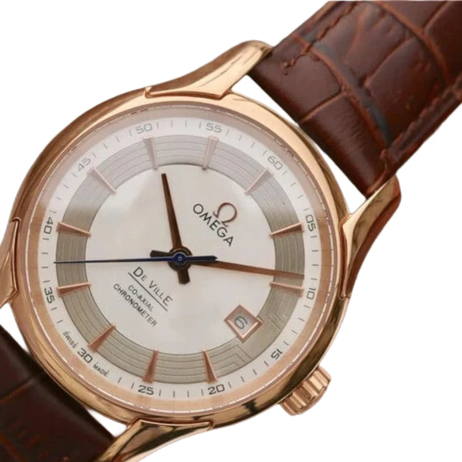 Omega De Ville 431.63.41.21.02.001 Super Clone Rose Gold Case Watch