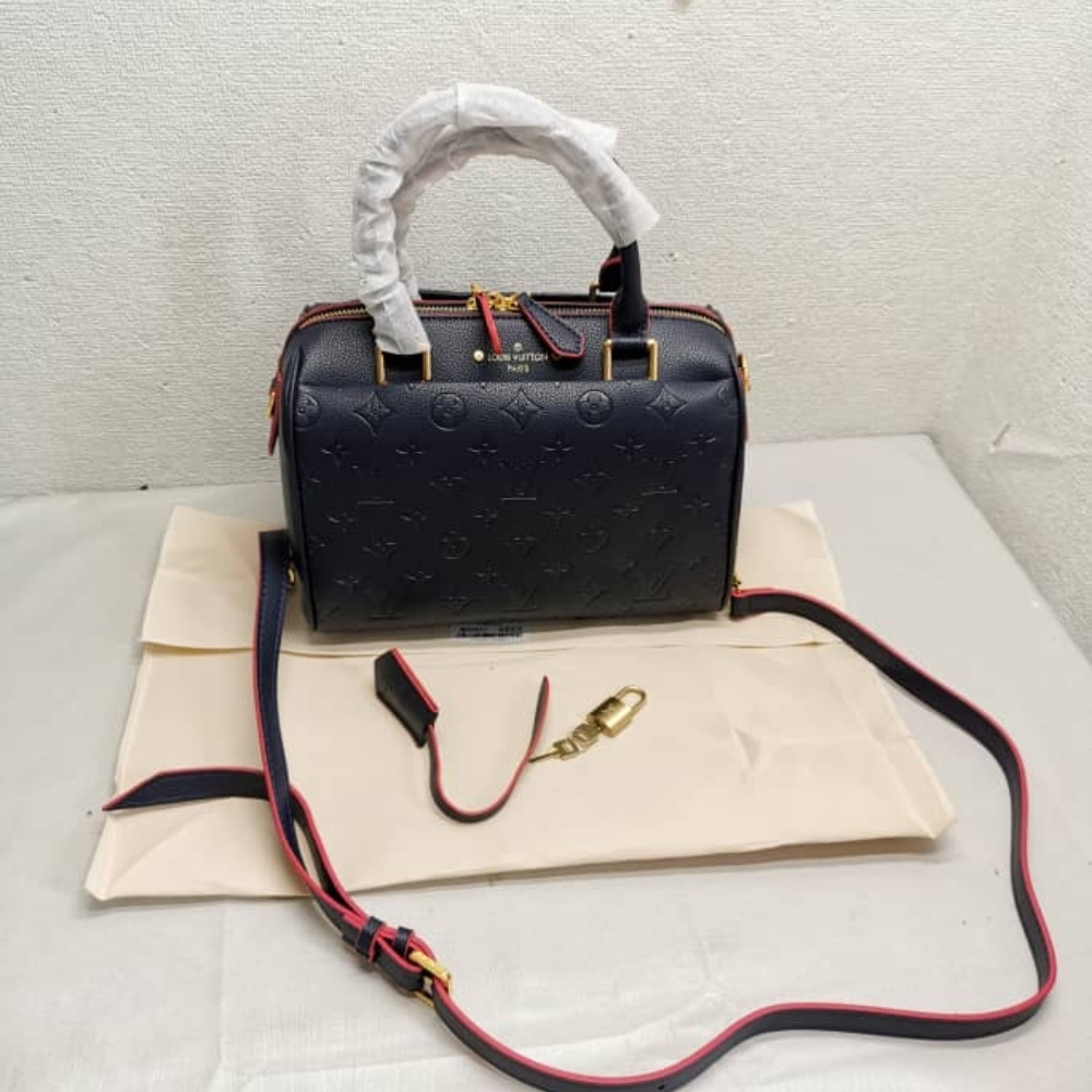 Louis Vuitton Speedy Bandoulière 25 In Monogram Empreinte Navy 25Cm M43501