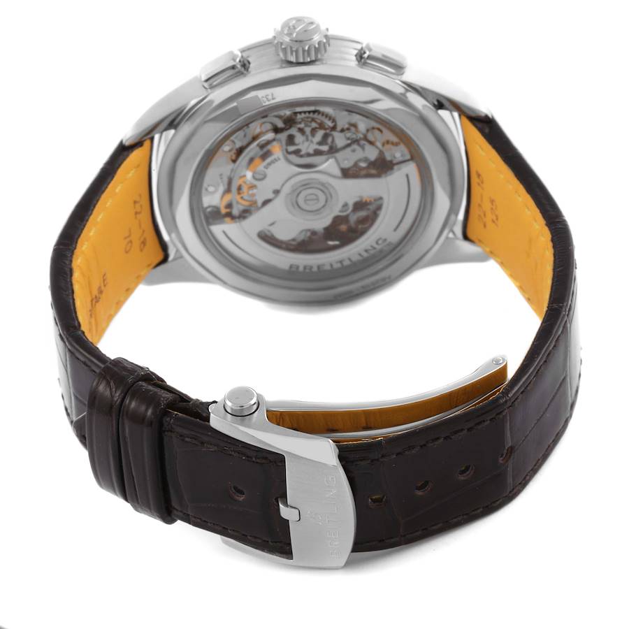 Breitling Premier B25 Datora 42 Steel Mens Watch AB2510