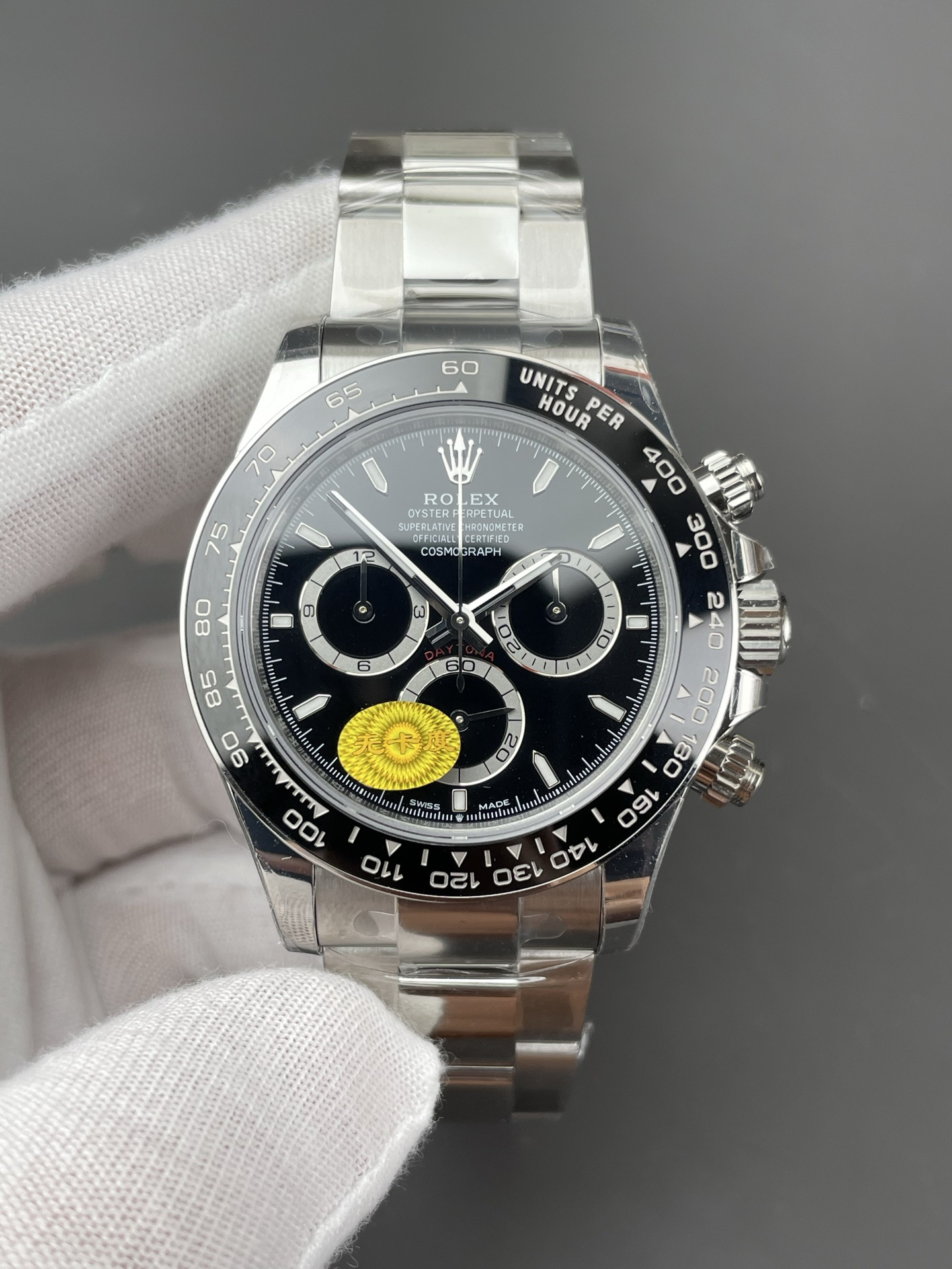 Panda Daytona Black Dial / 40mm