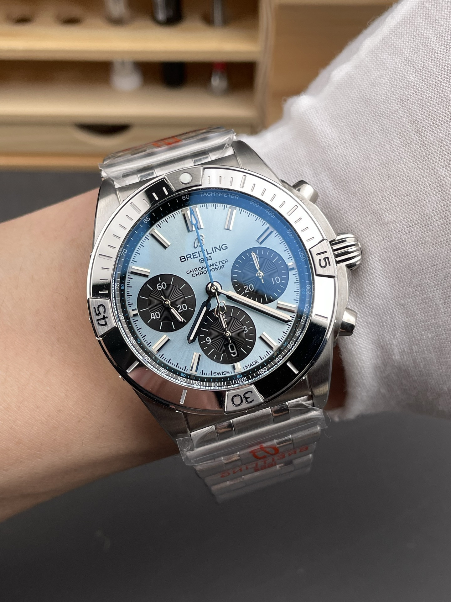 Chronomat B01 Ice Blue Dial