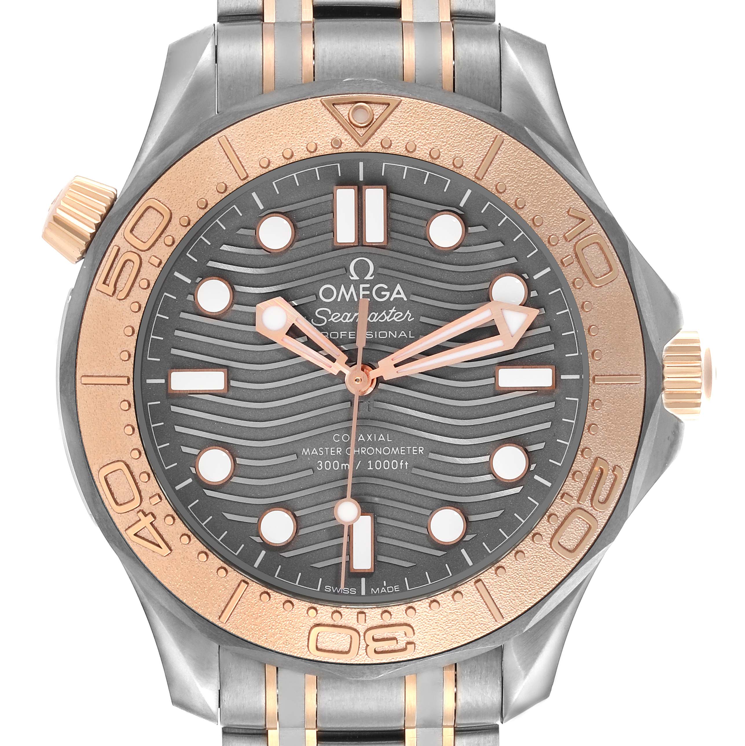 Omega Seamaster Titanium Rose Gold Mens Watch 42.0 MM 210.60.42.20.99.001