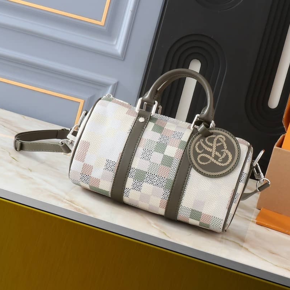 Louis Vuitton Keepall Bandoulière 25 Damoflage Canvas Khaki 25Cm N00105