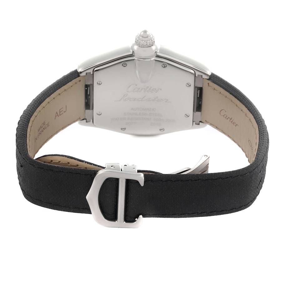 Cartier Roadster Silver Dial Steel Mens Watch W62000V3