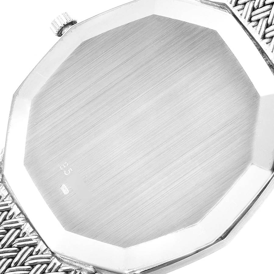 Audemars Piguet White Gold Black Dial Diamond Vintage Mens Watch