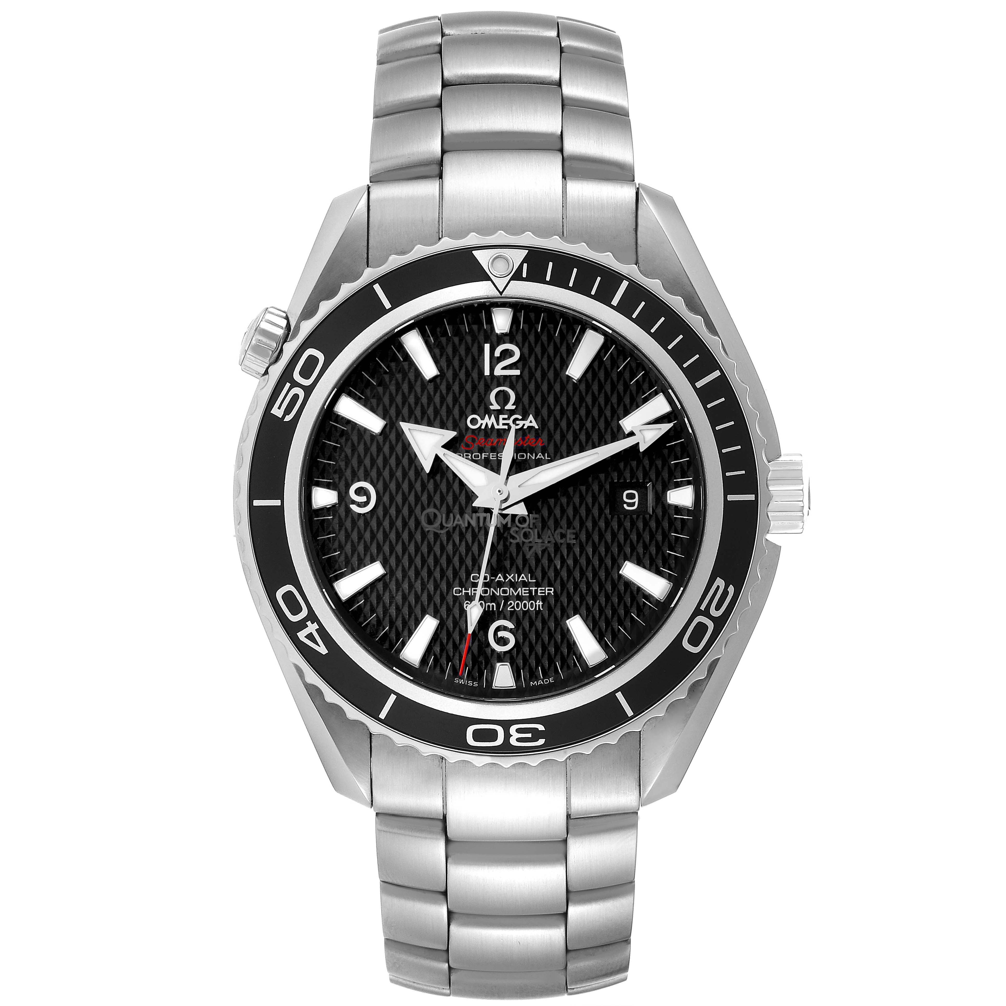 Omega Planet Ocean Quantum Solace Limited Edition Steel Mens Watch 45.5 MM 222.30.46.20.01.001 Card