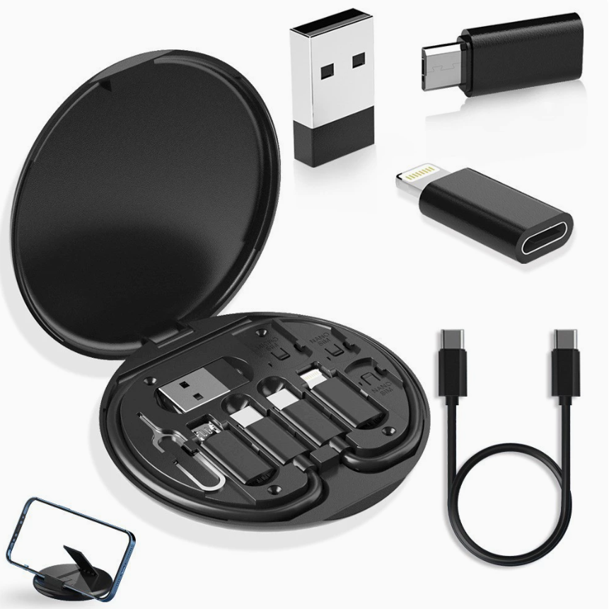 Portable Multi-Adapter Charging Kit