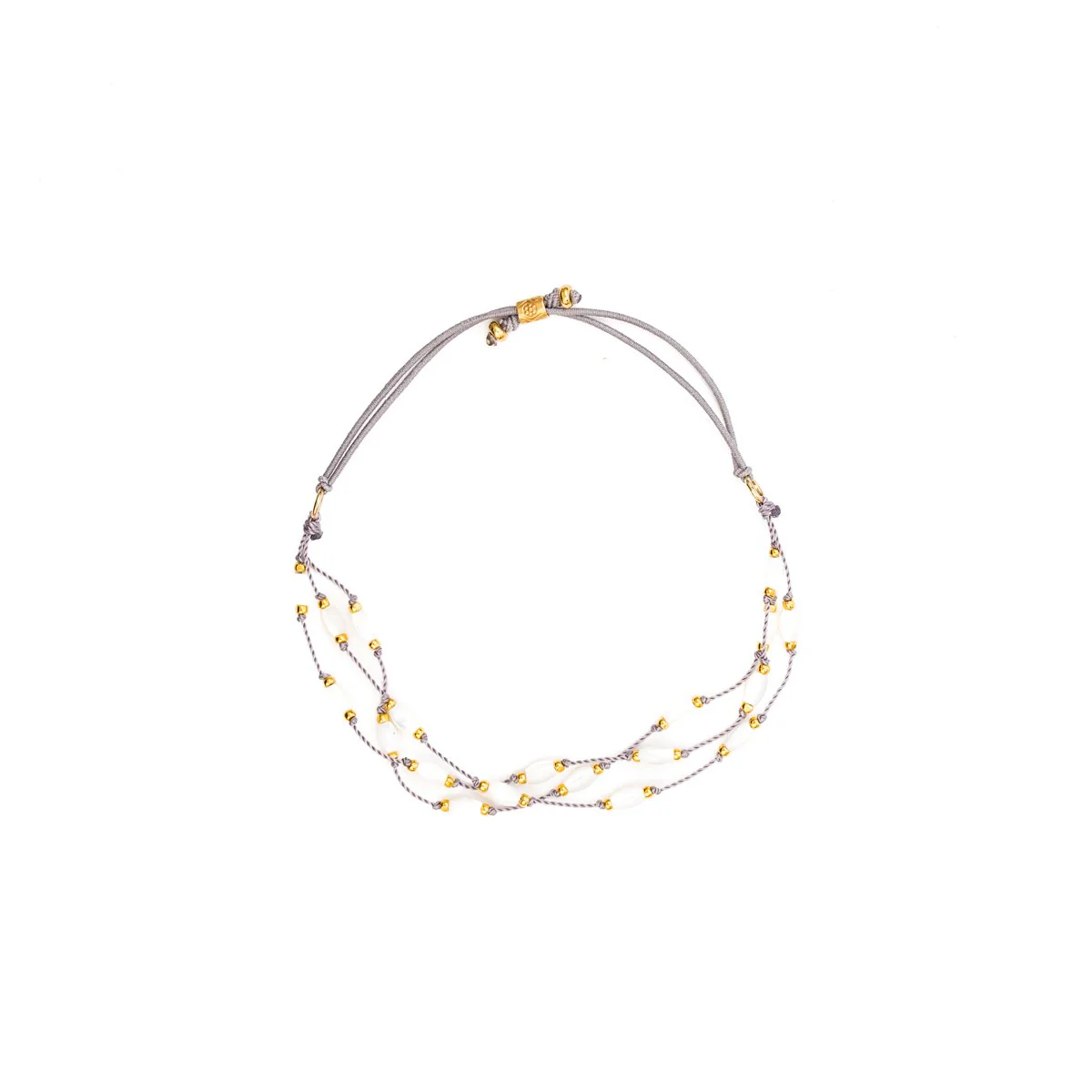 Stretch Halo Bracelet - Mother of Pearl