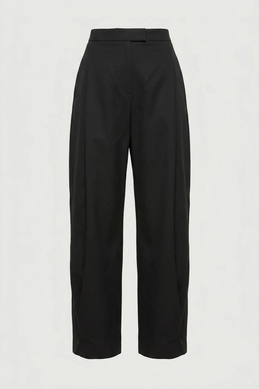 Lucia Tailored Barrel-Leg Pant (Petite)