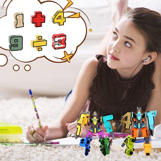 🔥2023 Hot Sale🔥Toy Deformation Number Transform Robot gyerekeknek