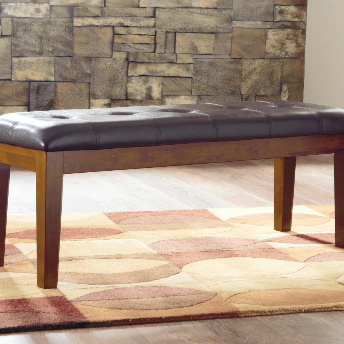Medium Brown Extendable Dining Furniture Set