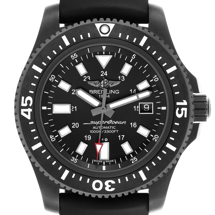 Breitling Superocean 44 Black DLC Steel Mens Watch M17393