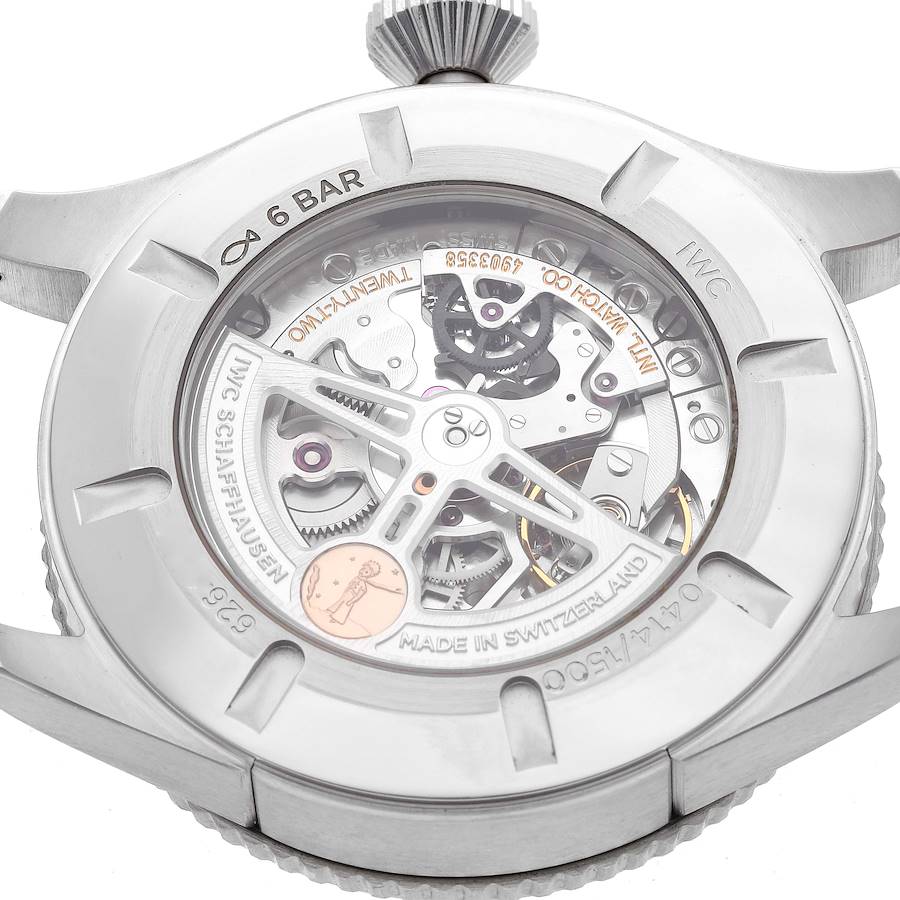 IWC Pilots Timezoner Le Petit Prince Steel Mens Watch IW395503