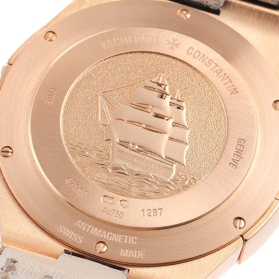 Vacheron Constantin Overseas Rose Gold Diamond Ladies Watch 47560