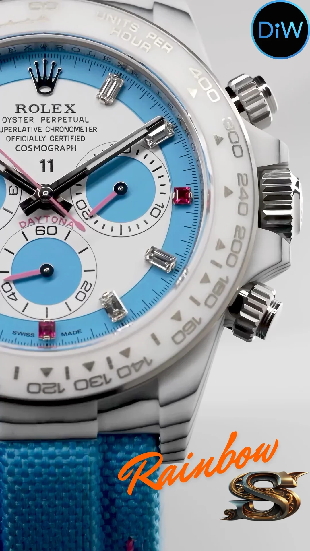 DiW Rolex Daytona CarboQuartz "RAINBOW S UNIQUE"